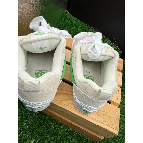 Vans -Old Skool-Platform Sneakers-Beige/White/Green-Size 6.5W - Picture 6 of 10